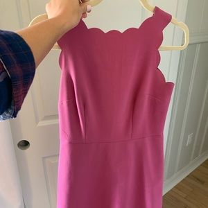 Fuscia scalloped dress